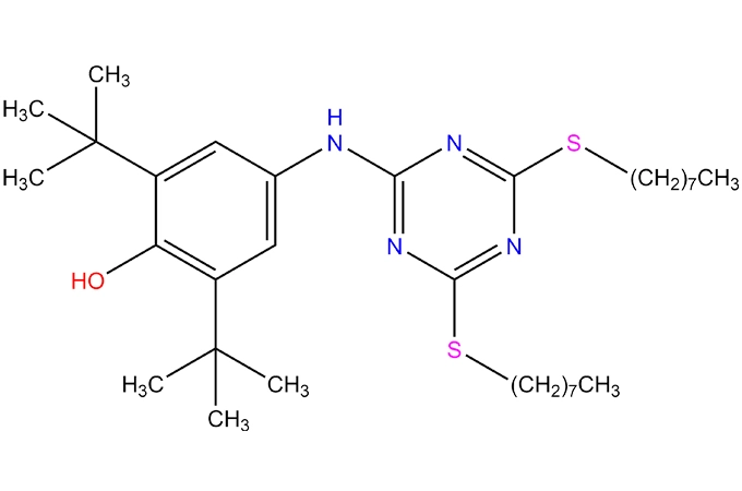 2,6-Di-tert-butyl-4-[[4,6-bis (octiltio)-1, 3,5-triazin-2-il] amino] fenol