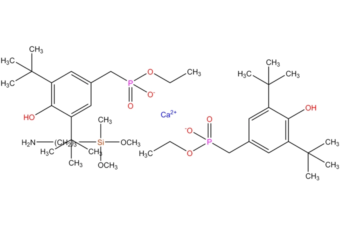 Dietil bis[[[3,5-bis (1,1-dimetiletil)-4-hidroxifenil] metil] fosfonato de cálcio]