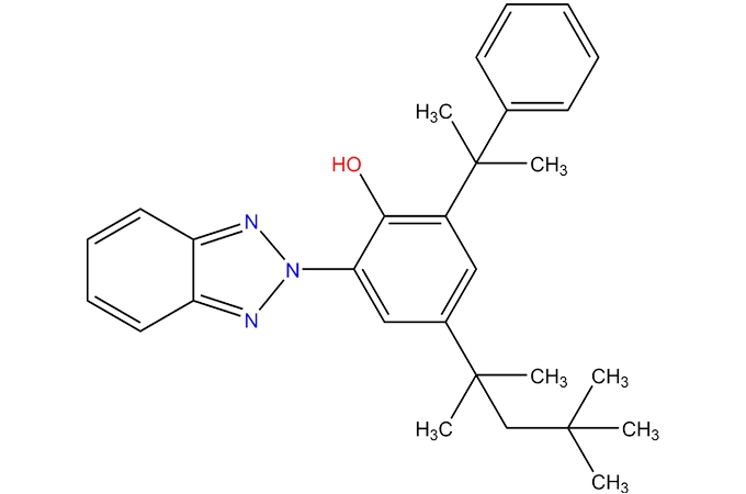 2-(2H-benzotriazol-2-il)-6-(1-metil-1-feniletil)-4-(1,1, 3,3-tetrametilbutil) fenol