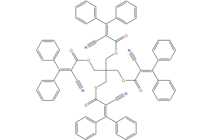 1,3-bis-[(2 '-cyano-3',3 '-difenilacriloil) oxi]-2,2-bis-{[(2'-ciano-3 ',3'-difenilacriloil) oxi] metil}-propano