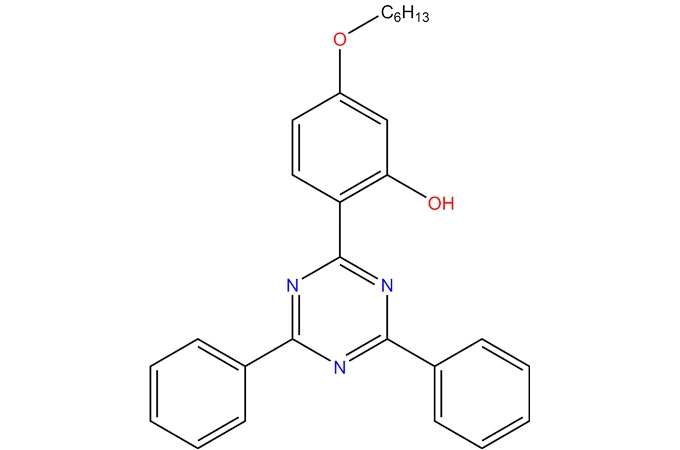 2-(4,6-Difenil-1, 3,5-triazin-2-il)-5-[(hexil) oxi]-fenol