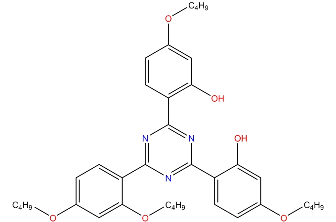 5-butoxi-2-[4-(4-butoxi-2-hidroxifenil)-6-(2,4-dibutoxifenil)-1, 3,5-triazin-2-il] fenol