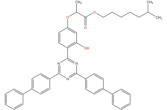 2-[4-[4,6-bis[(1,1 '-bifenil)-4-il]-1, 3,5-triazin-2-il]-3-hidroxifenoxi] propanoato de isooctilo