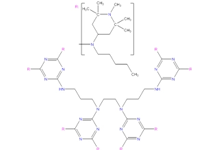 N,N',N '',N'' ''-tetraquis (4,6-bis (butil-(N-methyl-2,2, 6,6-tetrametilpiperidin-4-il) amino)triazin-2-yl)-4,7-diazadecano-1,10-diamina