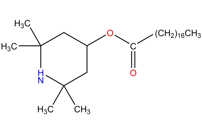 Ácidos gordos, ésteres C12 − 21 e C18 − insaturados, 2,2,6,6 − tetrametil− 4 − piperidinil, polipropileno