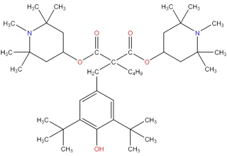 Bis(1,2,2, 6,6-pentametil-4-piperidinil)-[[3,5-bis (1,1-dimetiletil)-4-hidroxifenil] metil] butilmalonato