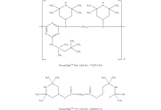 Decanodioato de bis(2,2,6,6,-tetramethyl-4-piperidinyl) e N,N'-bis(2,2, 6,6-Tetrametil-4-piperidinil)-1,6-hexanodiamina, polímero com 2, 4,6-tricloro-1, 3,5-triazina e 2,4,4- trimethyl-1, 2-pentanamina
