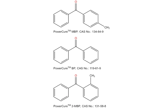 4-Metilbenzofenona e benzofenona e 2-Metilbenzofenona