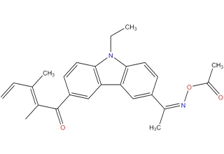 [1-[9-etil-6-(2-metilbenzoil) carbazol-3-yl] etilidenoamino] acetato