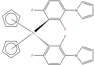 Bis (ciclopentadienil) bis [2,6-difluoro-3-(1-pirril) fenil titânio