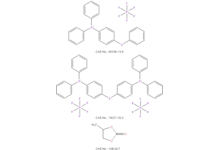 Hexafluorofosfato de difenil (4-feniltio) fenilsubônio Bis(4-(difenilsulfonio) fenil) sulfeto de bis (hexafluorofosfato) Carbonato de propileno
