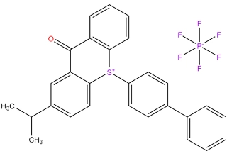 10-[1,1 '-Bifeny] 1-4-il-2-(1-metiletil)-9-oxo-9H-tioxantênio hexafluorofosfato