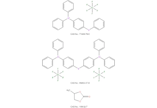 Bis (hexafluoroantimonato) sulfeto de difenil (4-(difenilsulfonio) fenil) sulfeto de difenil (4-fenilsulfonio) bis (hexafluoroantimonato) Carbonato de propileno