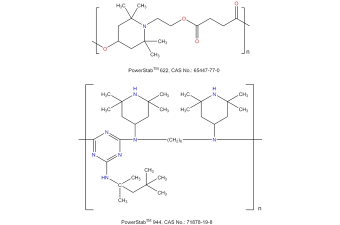 Poli [[6-[(1,1, 3,3-tetrametilbutil) amino]-1, 3,5-triazina-2, 4-diil][(2,2, 6,6-tetrametil-4-piperidinil) imino]-1,6-hexanodiil [(2,2, 6,6-tetrametil-4-piperidinil) imino]])